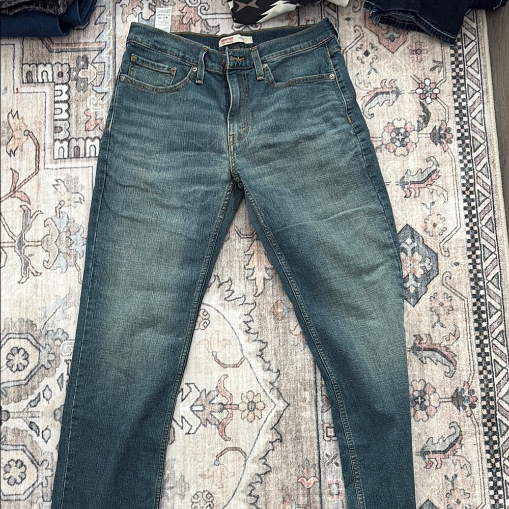 Levi's Blue Slim Fit Jeans with Contrast Stitching